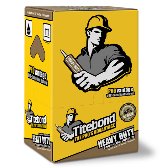 Titebond Provantage Heavy Duty Construction Adhesive 5252-Tan-28oz-12pack