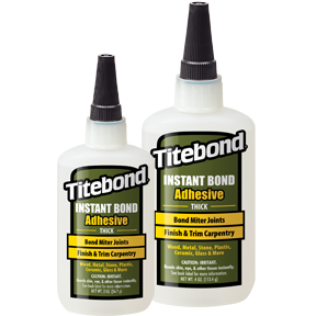 Titebond Instant Bond Wood Adhesive Thick 6222-Clear to Slightly Hazy