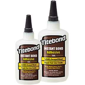 Titebond Instant Bond Wood Adhesive Thin 6202-Clear to Slightly Hazy